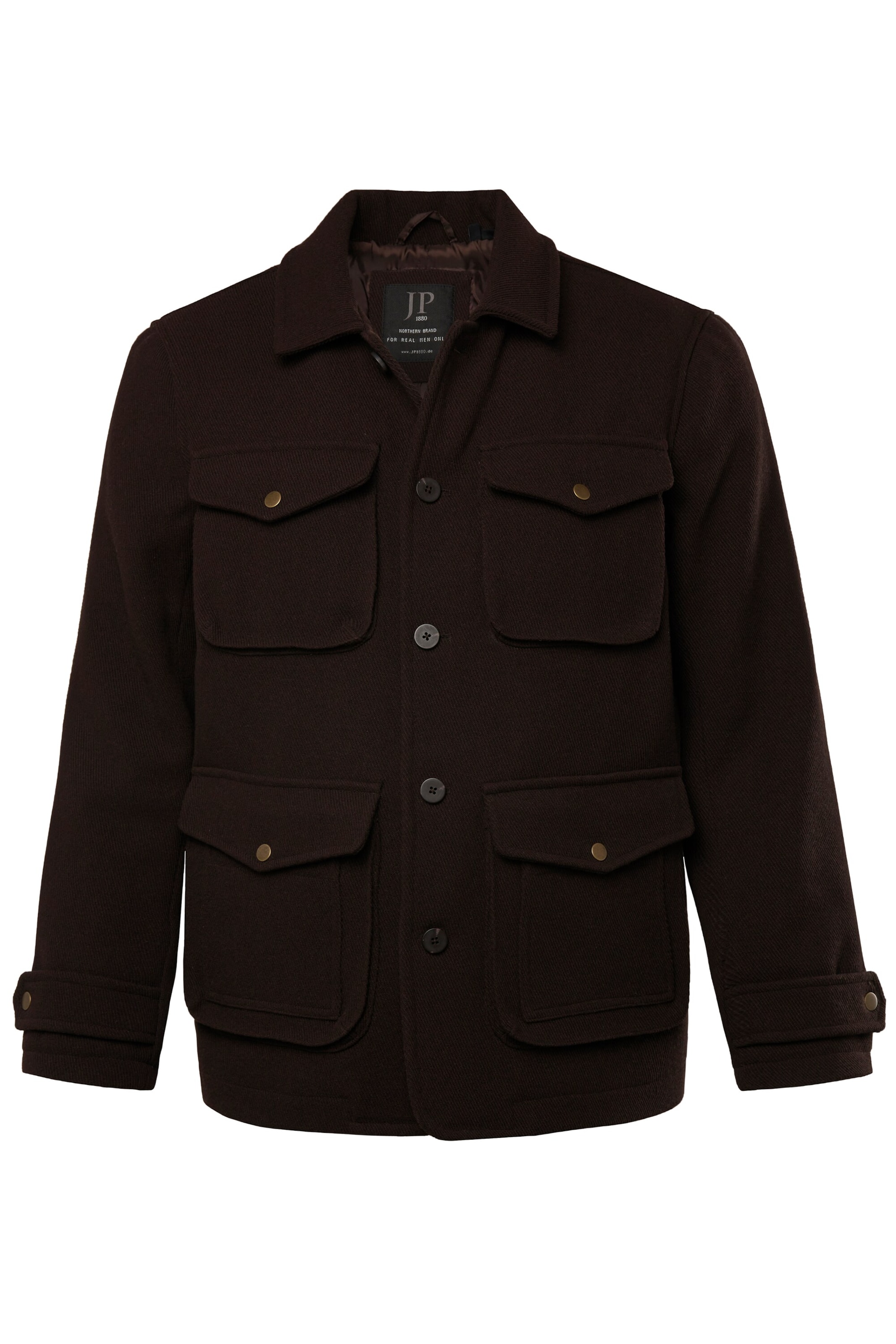 JP1880 Tussenjas in Bruin: voorkant