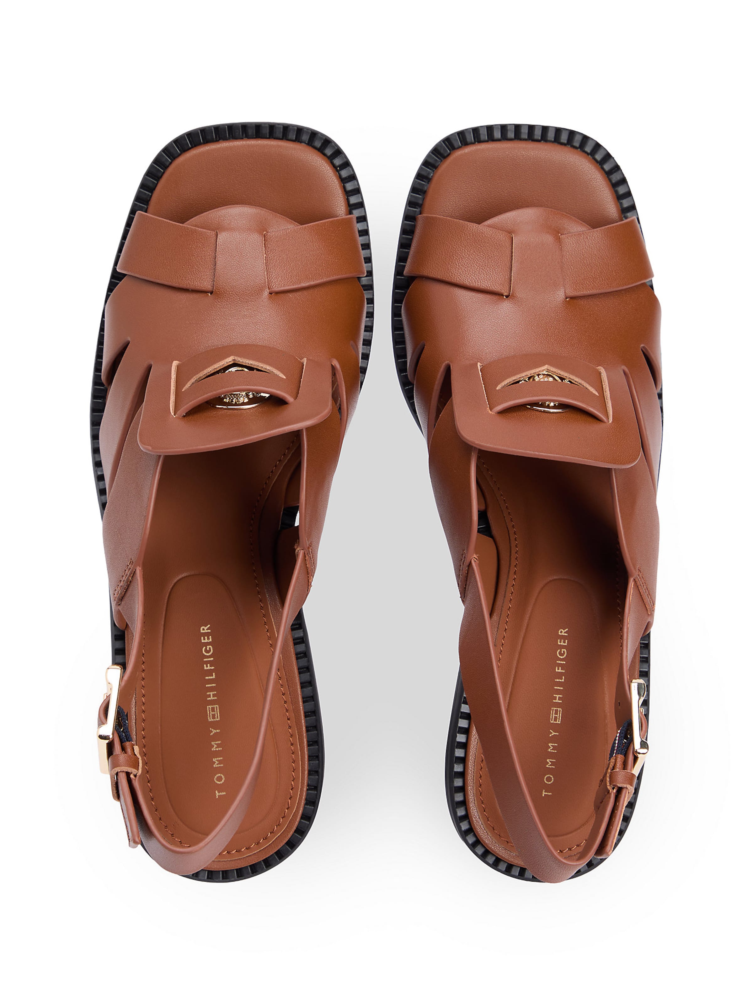 Sandales à lanières TOMMY HILFIGER en marron