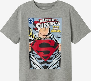 NAME IT Paita 'NKMJUNIOR SUPERMAN' värissä harmaa: etupuoli