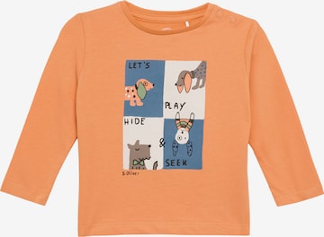 T-Shirt s.Oliver en orange : devant