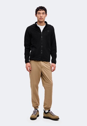 4F - Chaqueta polar funcional en negro: frente