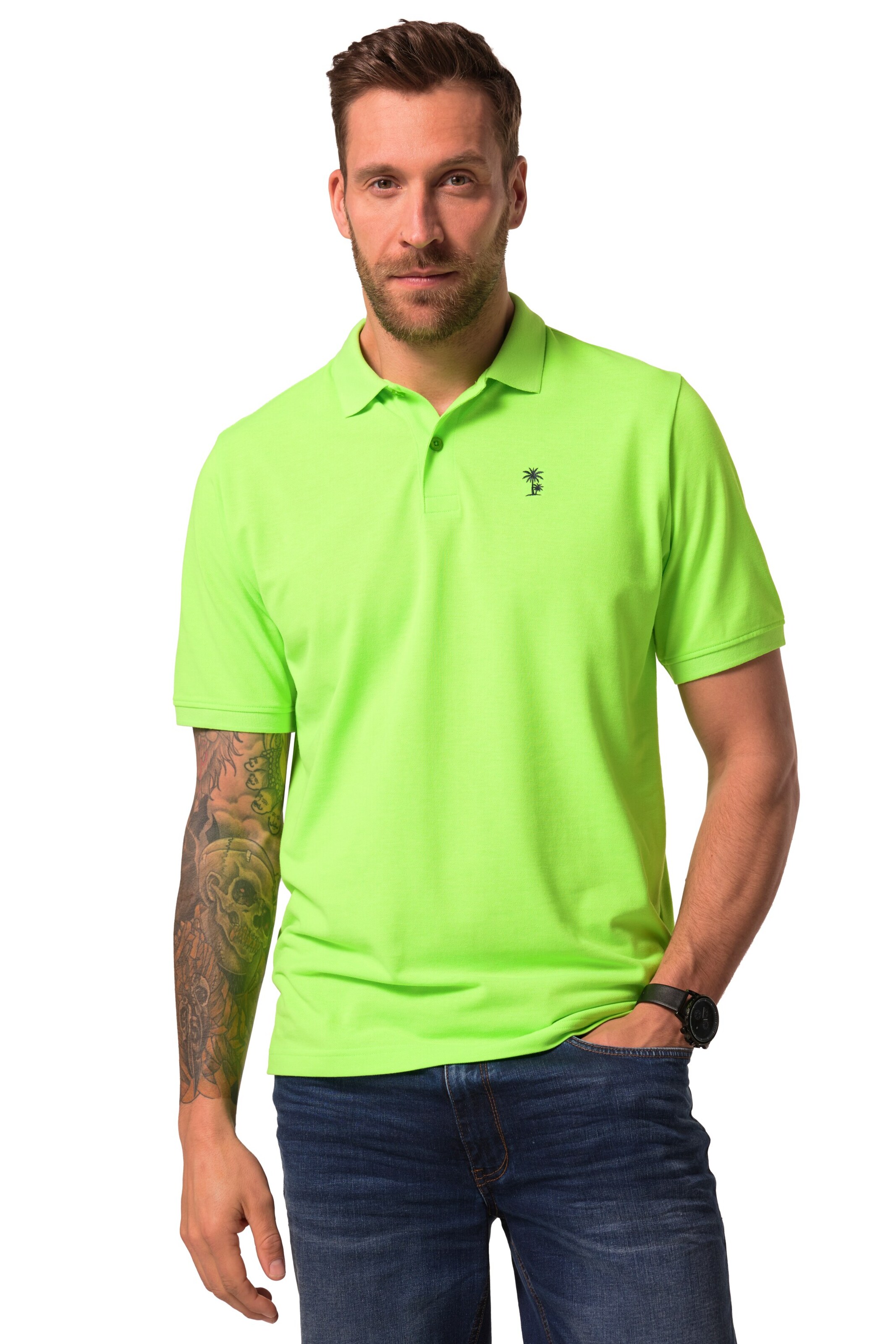 JP1880 Shirt in Blauw: voorkant
