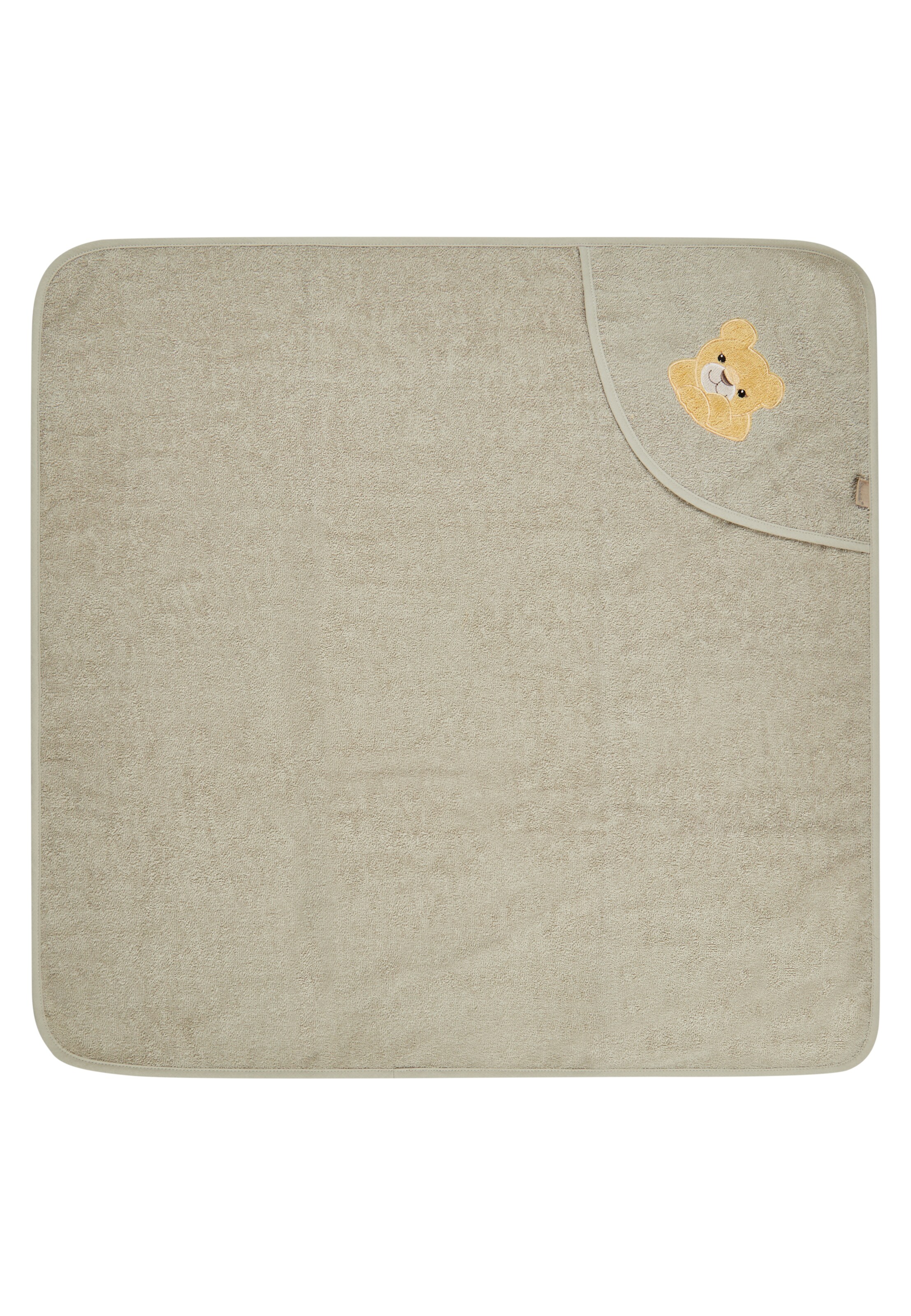 STERNTALER Shower Towel 'Löwe Leo' in Grey: front