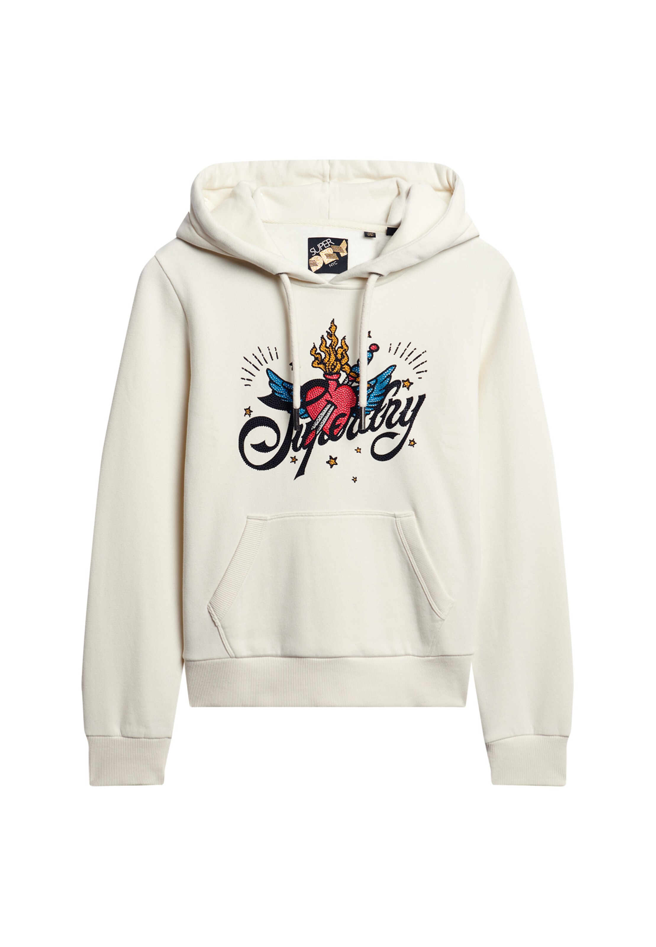 Felpa 'Tattoo' di Superdry & Co in beige: frontale