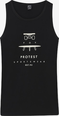 PROTEST Shirt 'PRTPacu' in Black: front