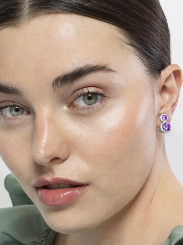 Luxenter Oorbellen 'Pruka' in Lila