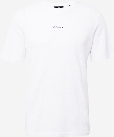 JACK & JONES T-Shirt 'FRANCO' en noir / blanc cassé, Vue avec produit