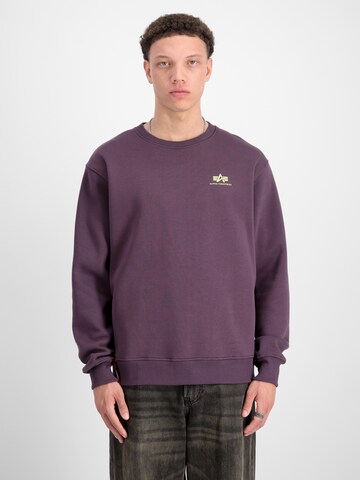 ALPHA INDUSTRIES Sweatshirt in Lila: Vorderseite