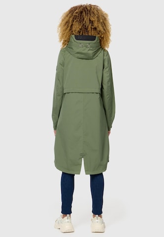 NAVAHOO Raincoat 'Silberperlee' in Green