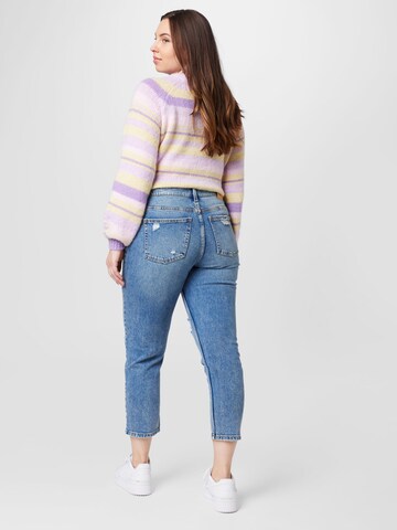 ONLY Carmakoma Slimfit Jeans 'MILY' in Blau