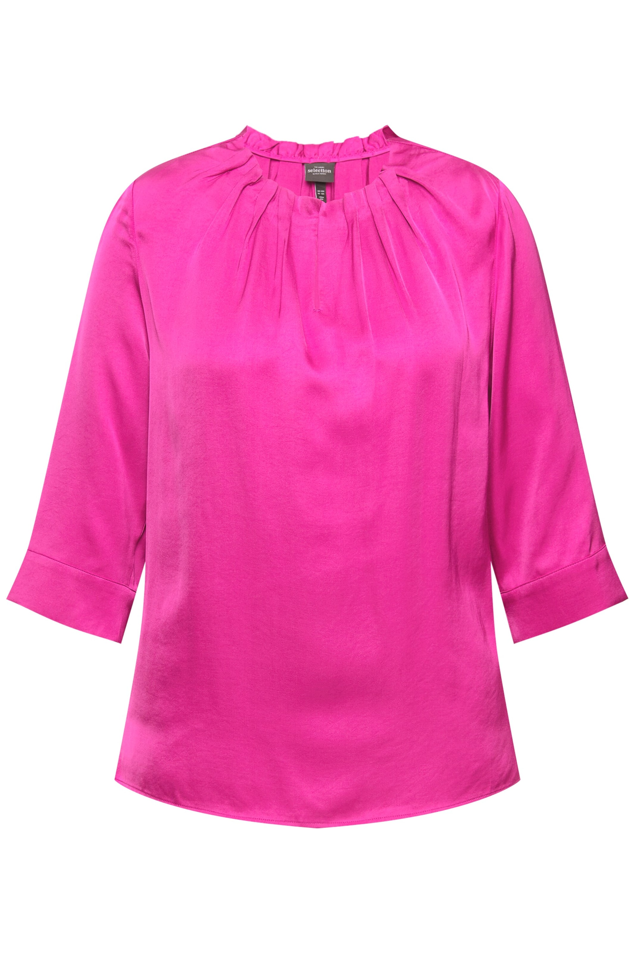 Ulla Popken Blouse in Roze: voorkant