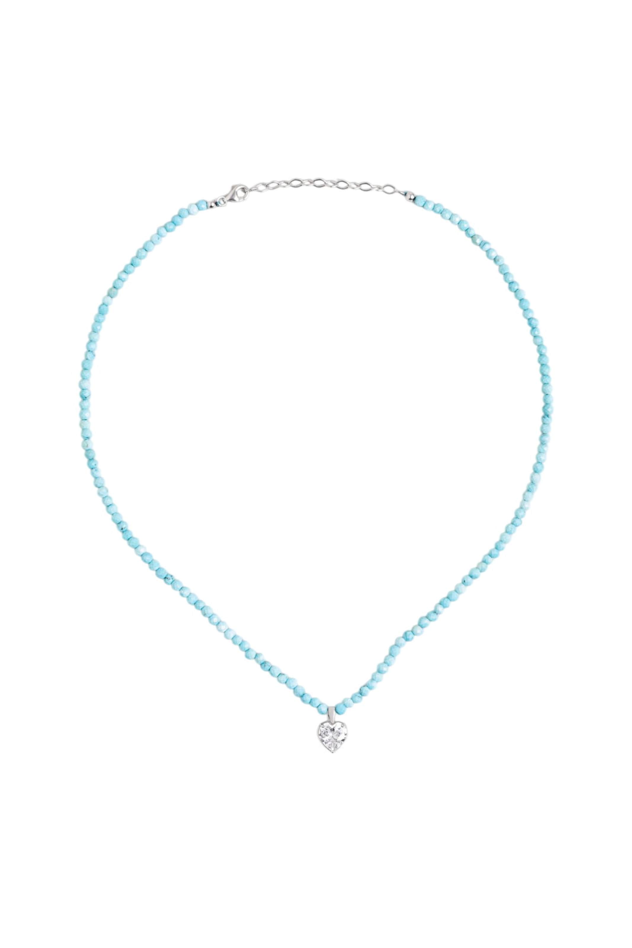 So Chic Necklace in Blue: front