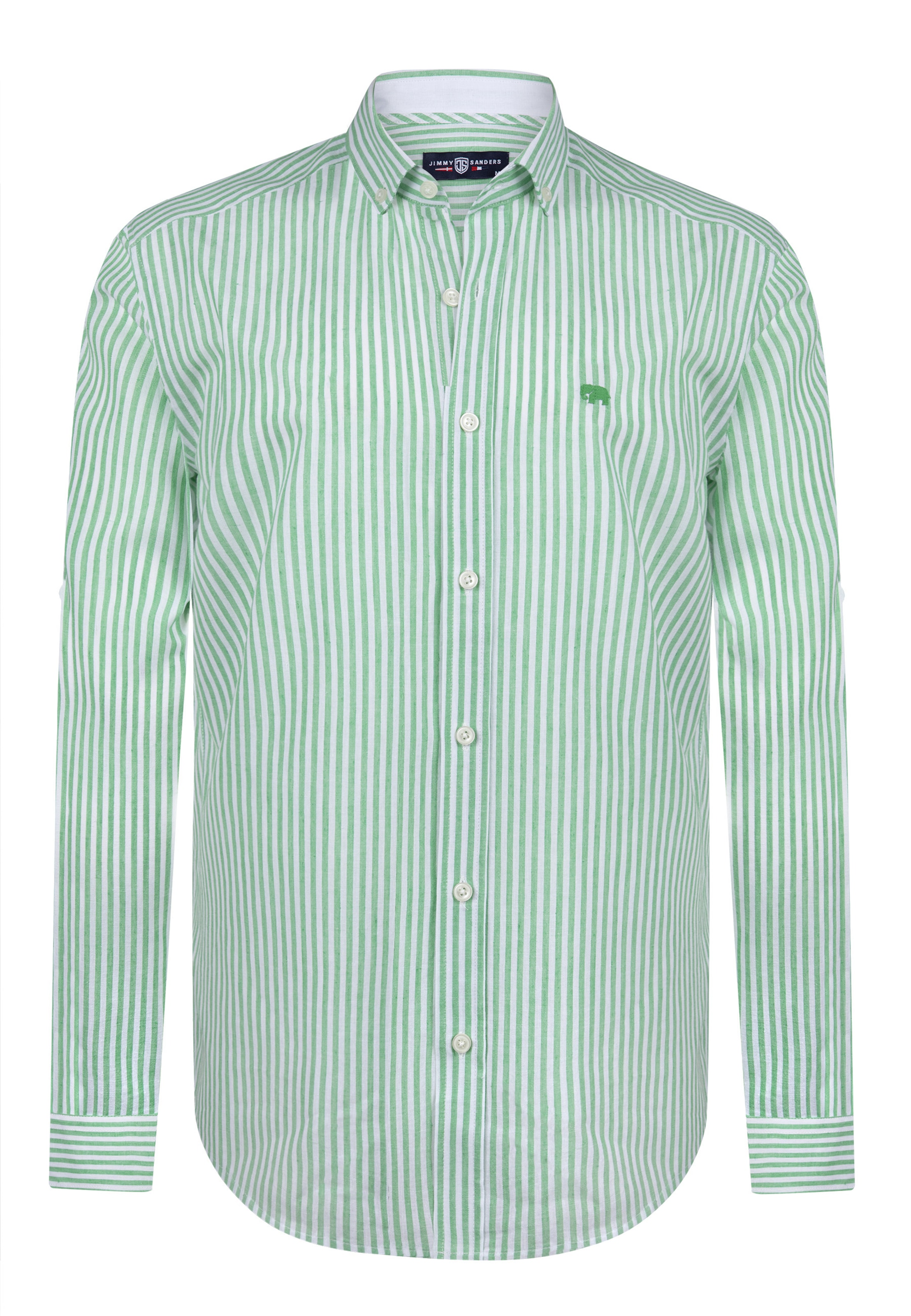 Jimmy Sanders Button Up Shirt in Green: front