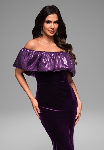 Ombre Evening dress 'Marcella' in Purple