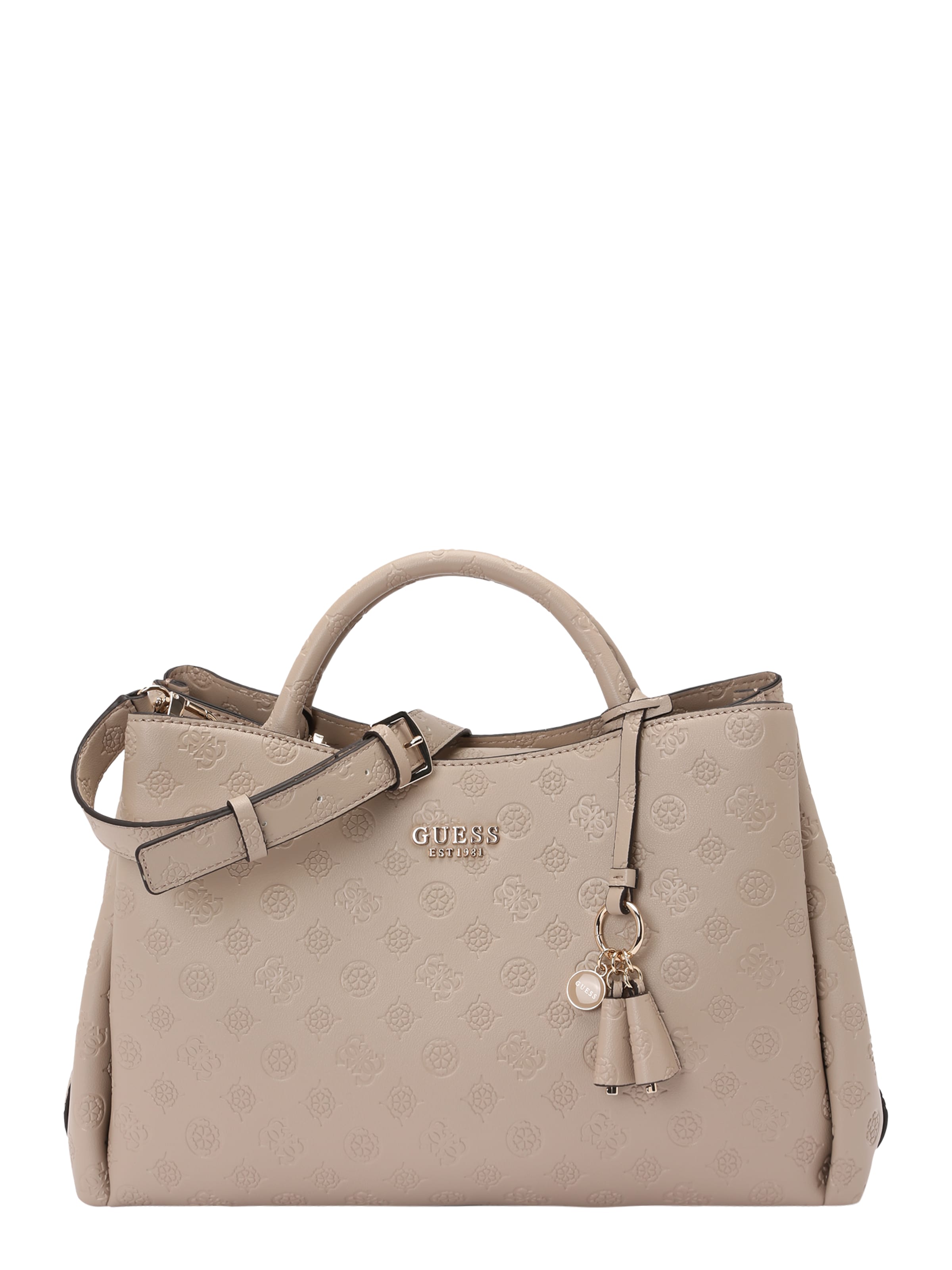 GUESS - Malas de tiracolo 'PHOEBE LRG GIRLFRIEND SATCHEL' em cinzento: frente