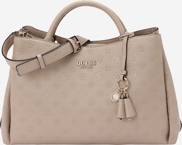 GUESS Handbag 'PHOEBE LRG GIRLFRIEND SATCHEL' in Grey: front