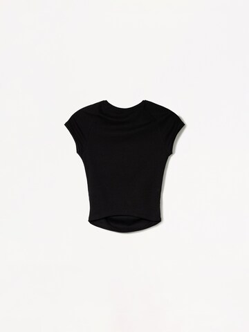 Bershka Тениска в черно