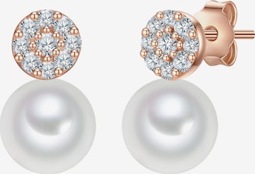 Boucles d'oreilles Valero Pearls en or : devant