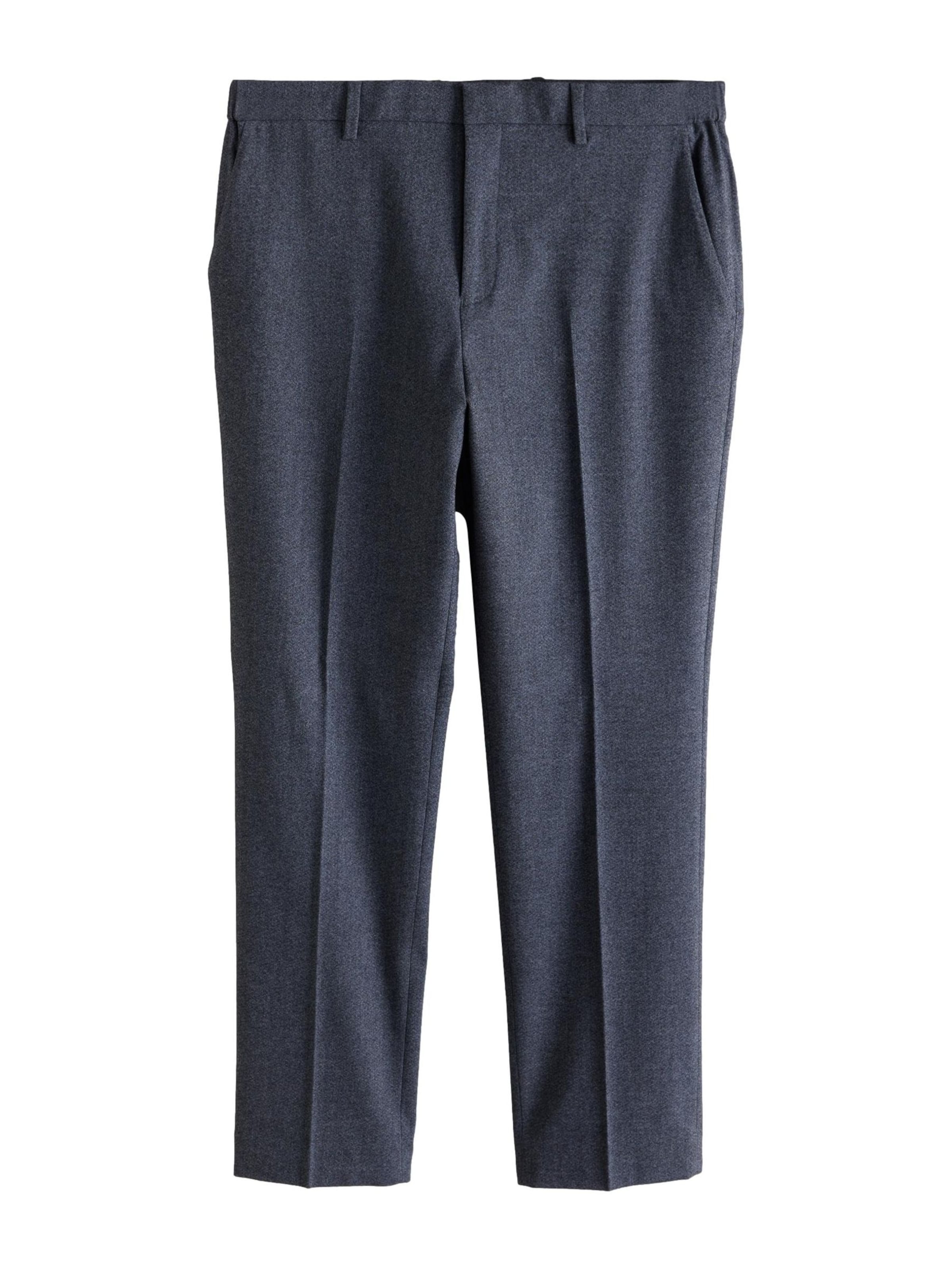 Next Trousers with creases 'Motionflex' in 46/Short in Navy, Item view