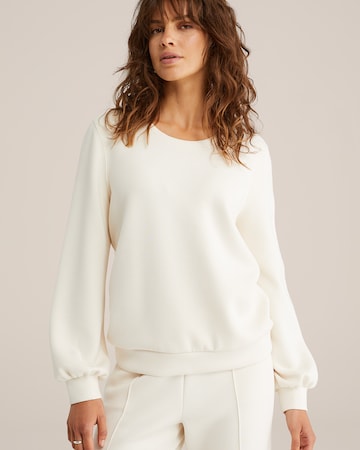 WE Fashion Pullover i hvid: forside