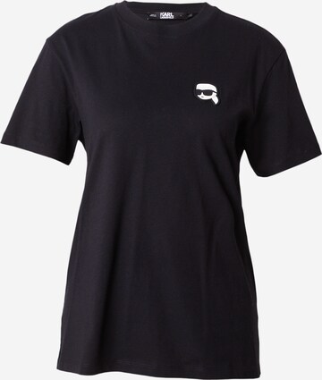 Karl Lagerfeld Shirt 'Ikonik' in Black: front