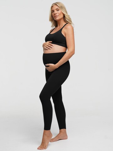 Skinny Leggings 'Seamless Umstandsleggings' cfab (formerly creamy fabrics) en noir