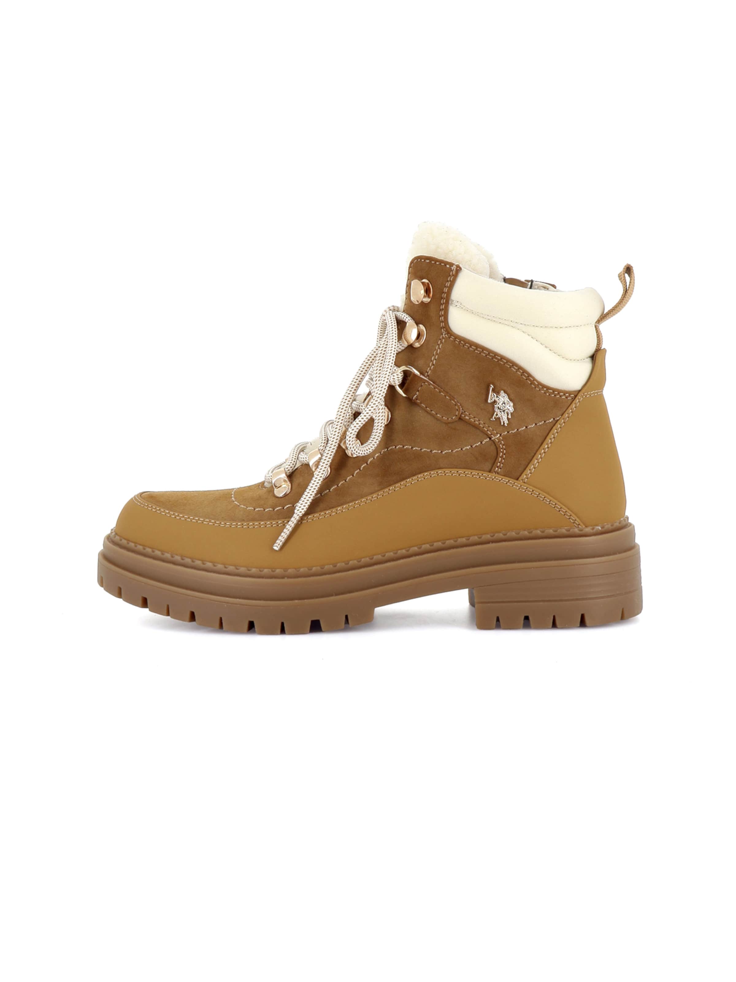 US POLO ASSN. - Botines con cordones en marrón: frente