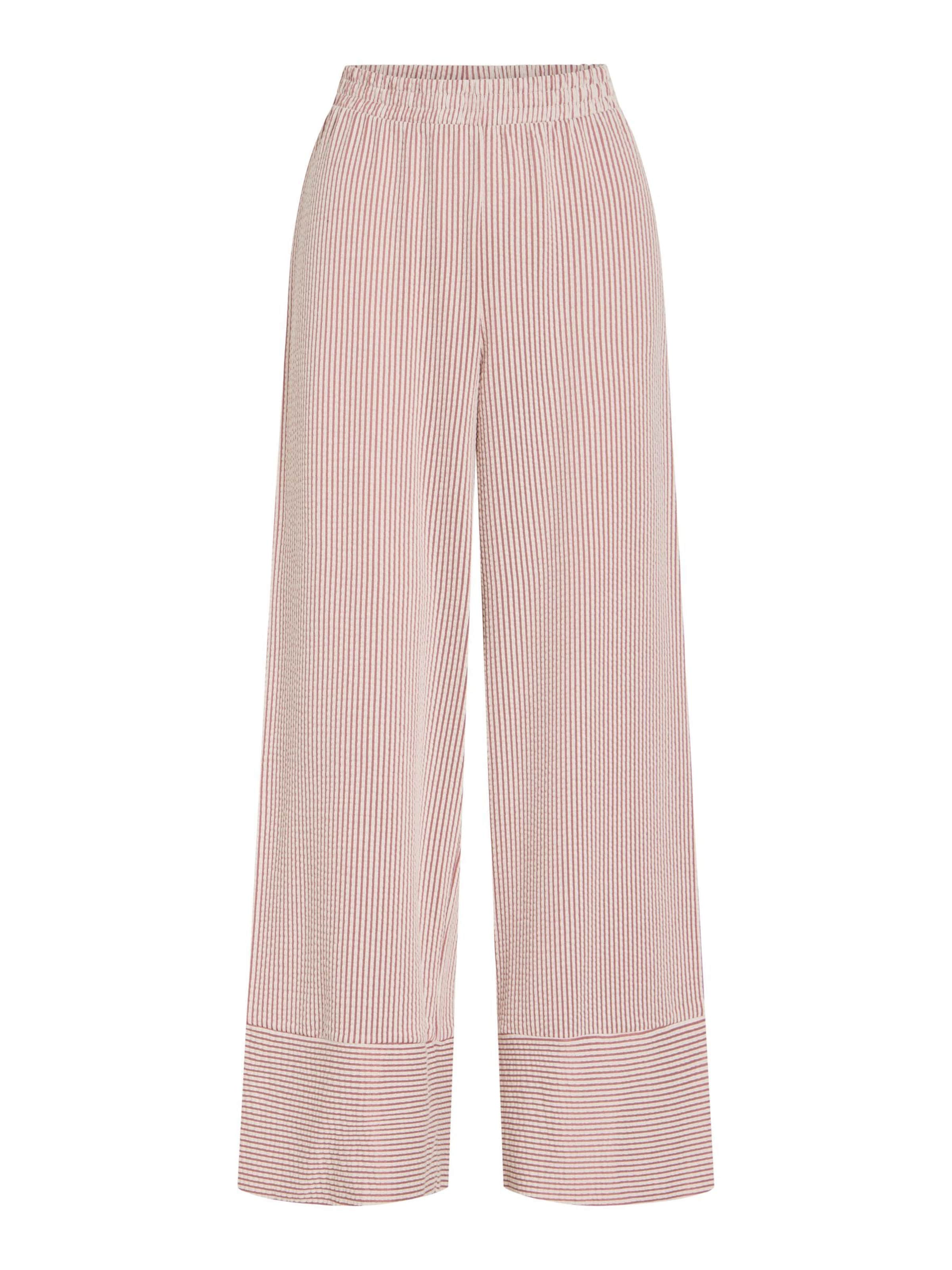 VILA Pantalon 'VIStriplo' en rose ancienne / blanc, Vue avec produit