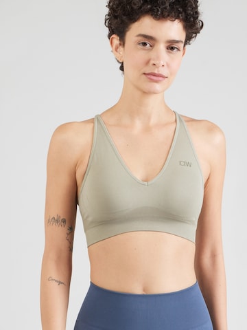 ICANIWILL Korzetová Sportovní podprsenka – zelená: přední strana