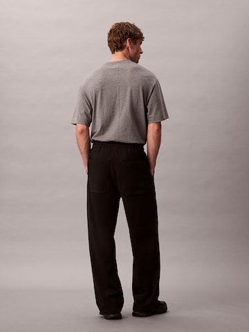 Calvin Klein Loosefit Kalhoty – černá
