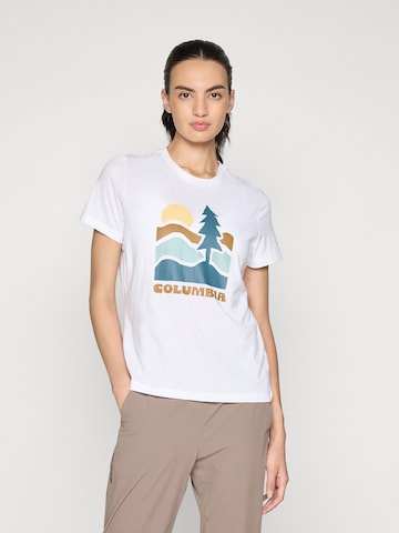 COLUMBIA Funktsionaalne särk 'Ruby Springs™', värv valge: eest vaates