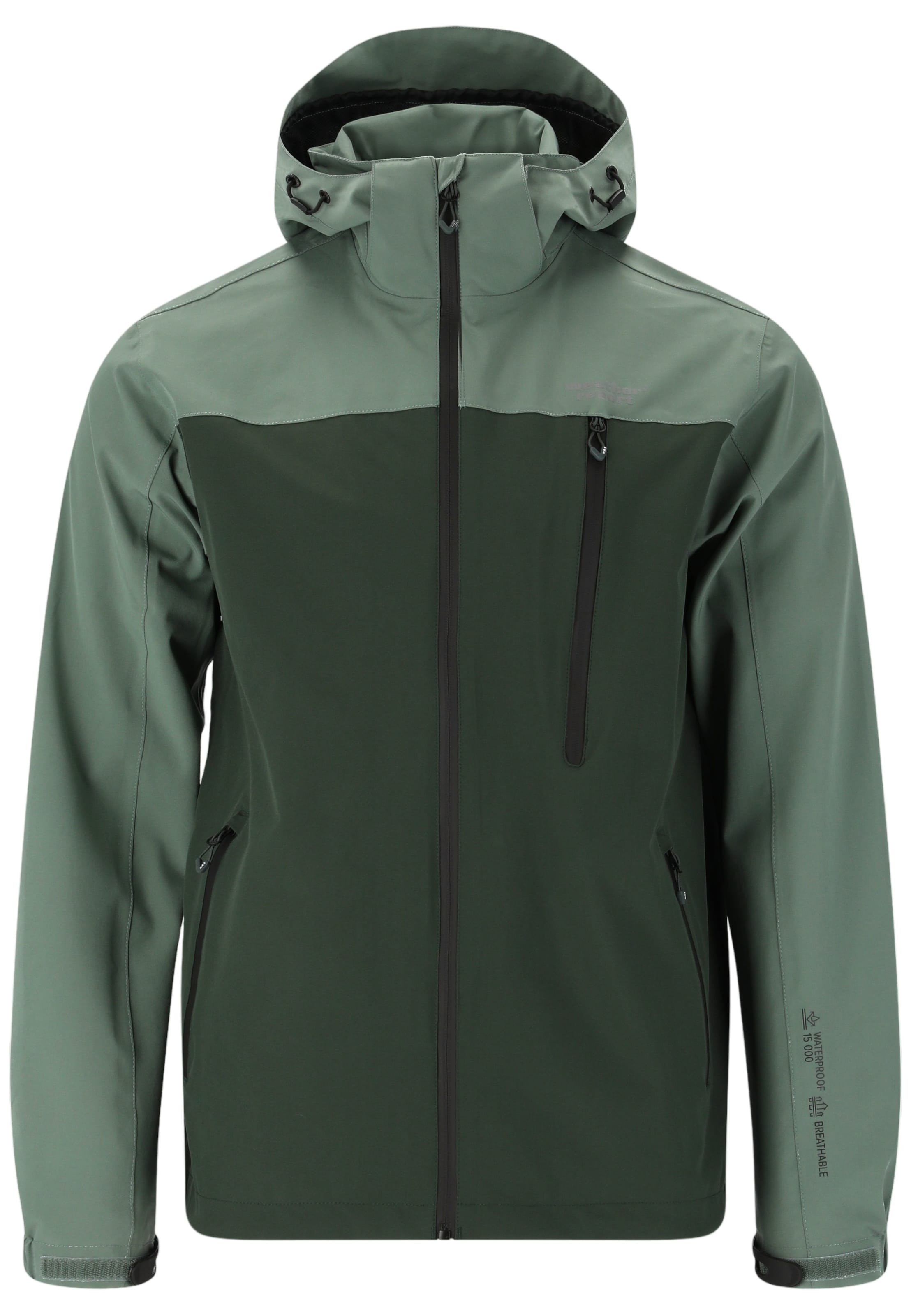 Weather Report Weatherproof jacket 'DELTON' in Green: front
