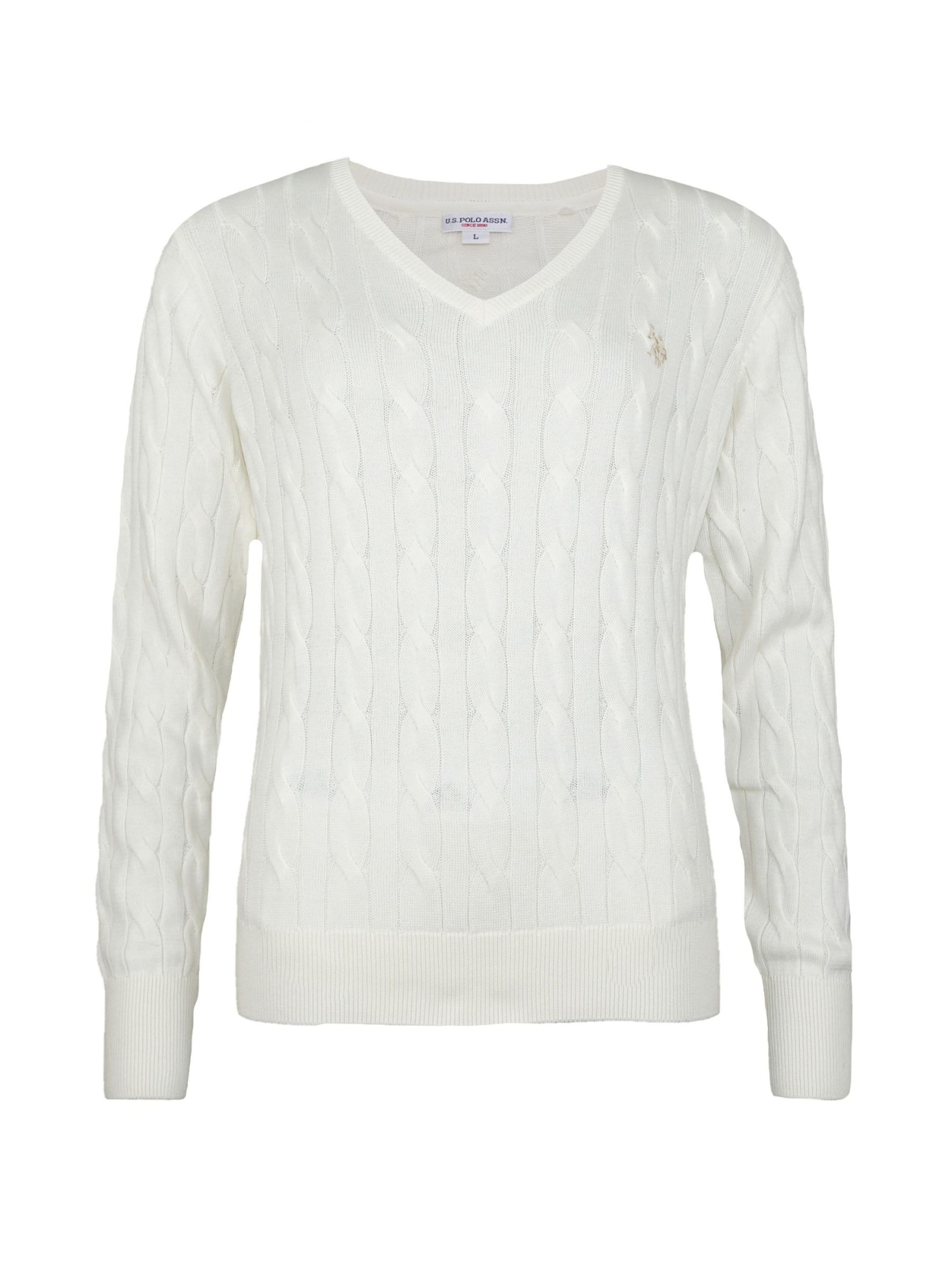 U.S. POLO ASSN. Pullover in Weiß: Vorderseite