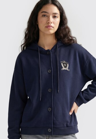 MYMO - Sudadera con cremallera en azul