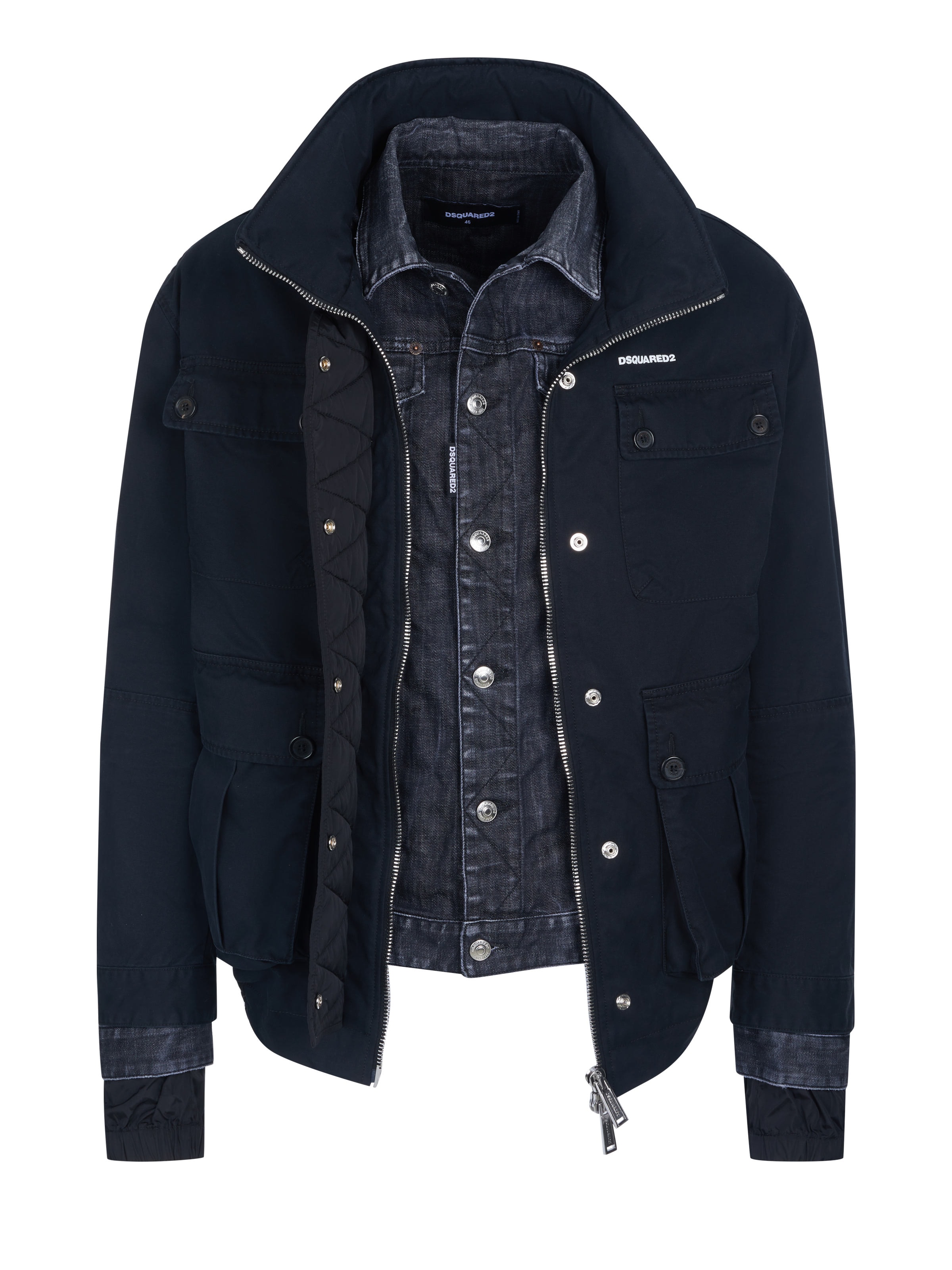DS2 Übergangsjacke 'Dsquared2 Jacke'‌ in Schwarz