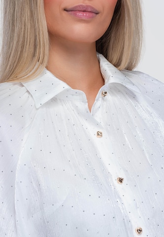 Ombre Blouse in Wit