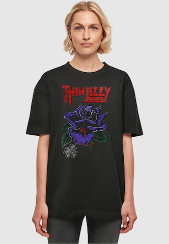 T-shirt oversize 'Thin Lizzy - Rose Color' Merchcode en noir : devant