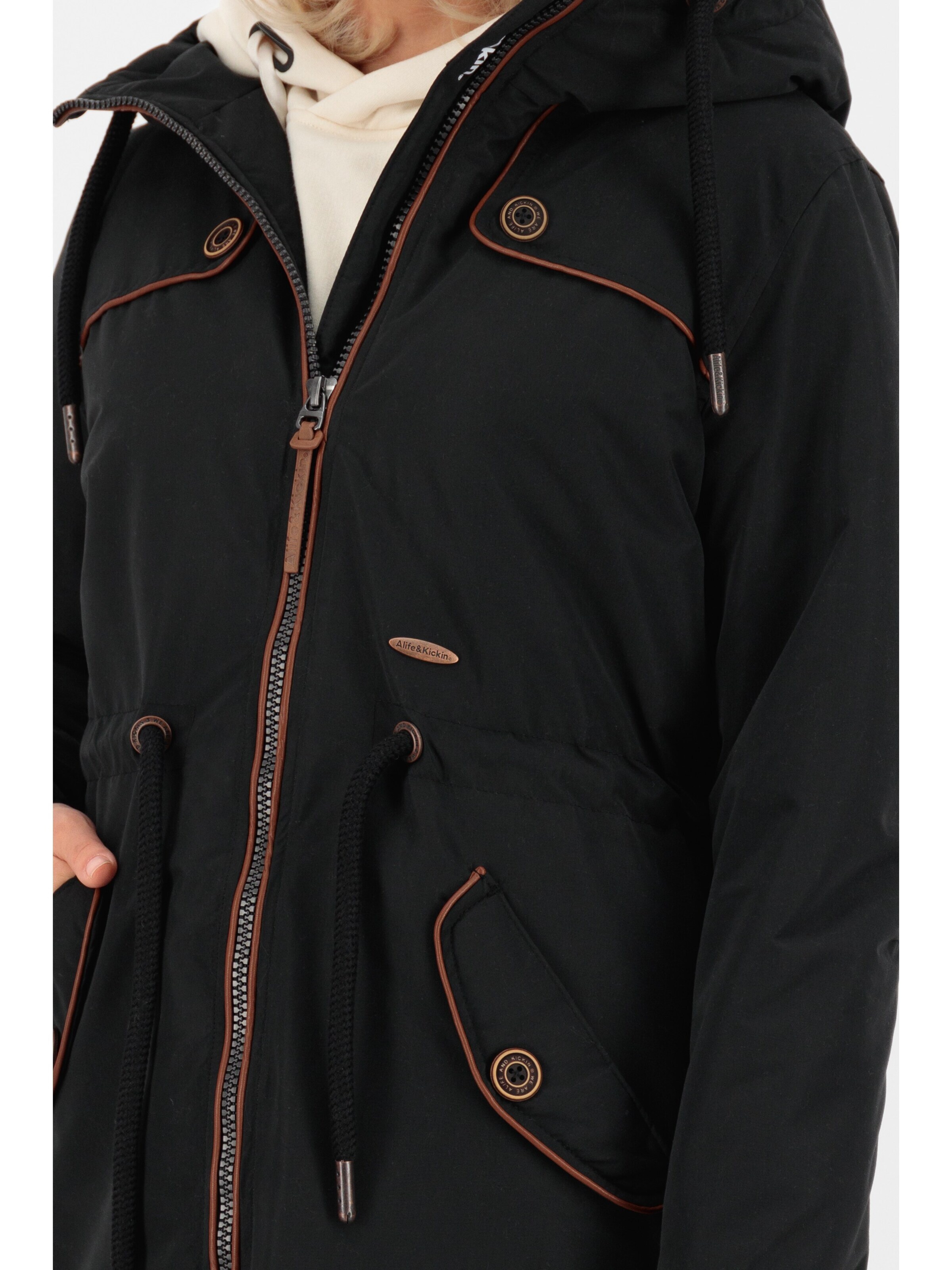 alife & kickin Overgangsjakke 'CharlotteAK' i sort