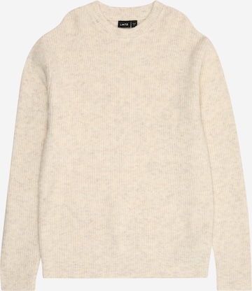 LMTD Svetr 'NLMKLEAVE' – bílá: přední strana