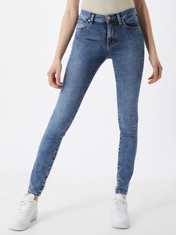 Yellow Blue Denim Skinny Jeans 'New Soph' i blå: forside