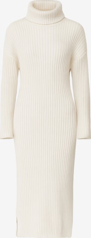 Robes en maille Elara en blanc : devant