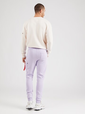 Tapered Pantaloni 'NASA' di ALPHA INDUSTRIES in lilla