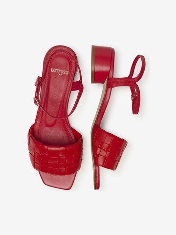 Sandales 'Pala' LOTTUSSE en rouge
