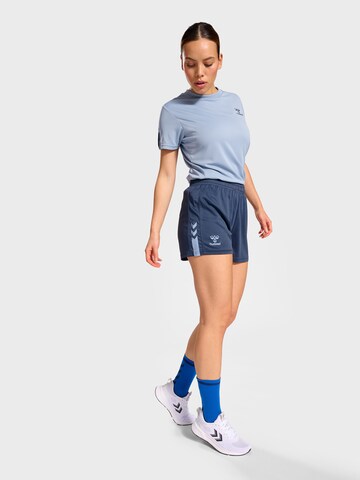 Hummel Regular Sportshorts 'ACTIVE' in Blau