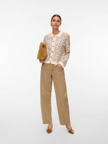 VERO MODA Πλεκτή ζακέτα 'VMRiley' σε λευκό