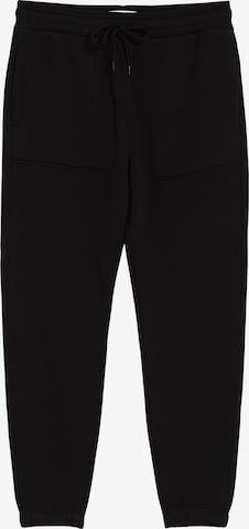 Tapered Pantaloni de la Bershka pe negru: față