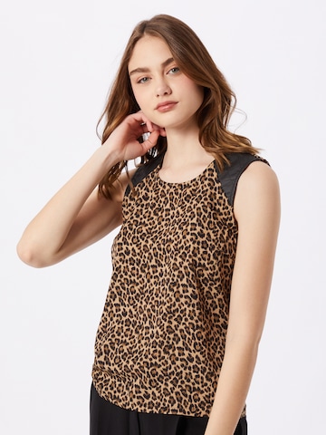 VERO MODA Top 'SERENA' in Bruin: voorkant