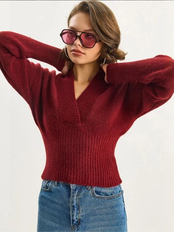 Bianco Lucci Pulóver 'Pullover' - piros: elől