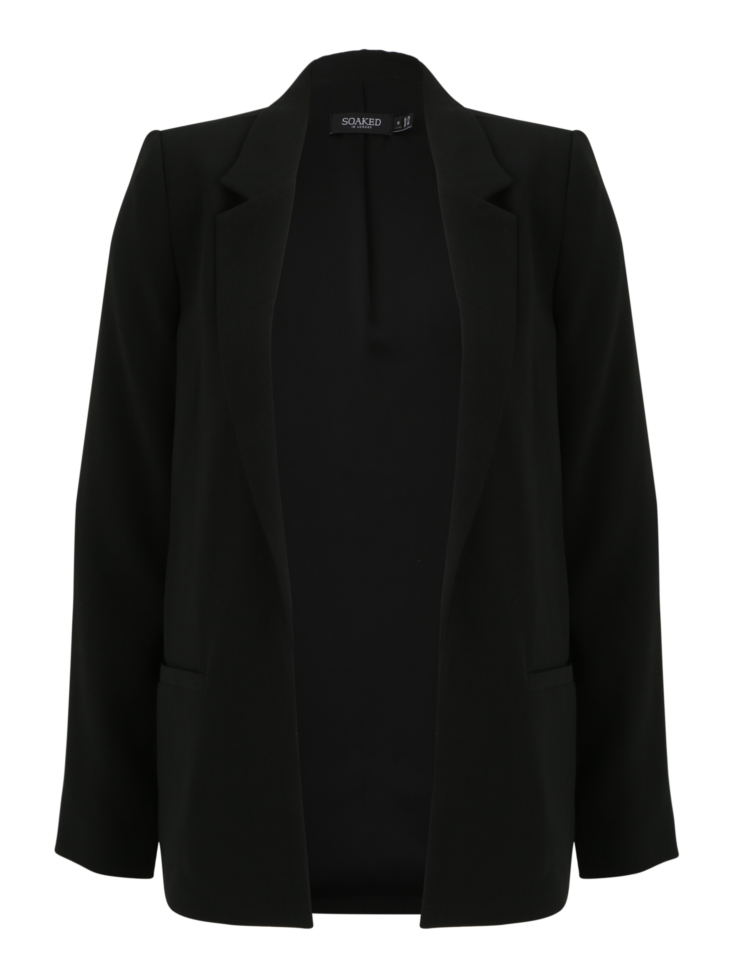 SOAKED IN LUXURY - Blazer 'Shirley' en negro: frente