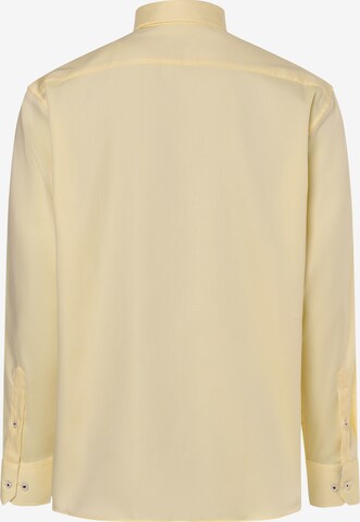 ETERNA Comfort fit Button Up Shirt in Yellow